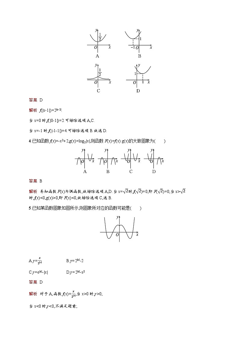 人教版高考数学一轮复习考点规范练11函数的图象含答案第2页