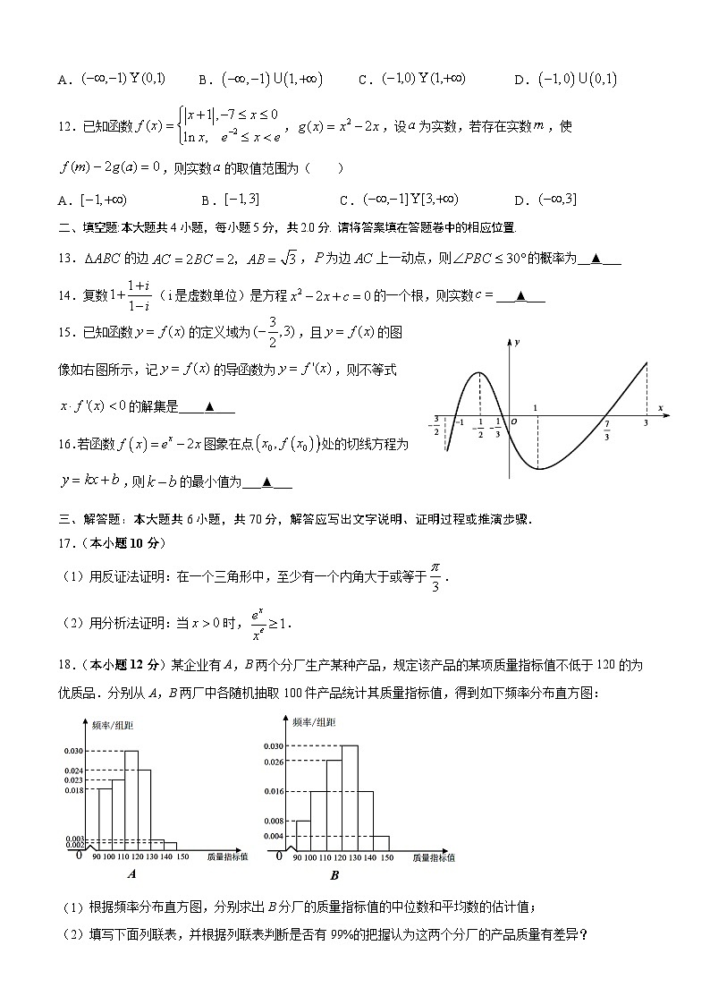 四川省仁寿县2020-2021学年高二下学期期末模拟考试 数学（文）试题03