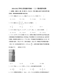 2020-2021学年江苏省泰州市高一（上）期末数学试卷