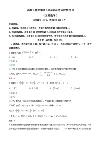 四川省成都市玉林中学2023届高三数学（文）适应性考试试题（Word版附解析）