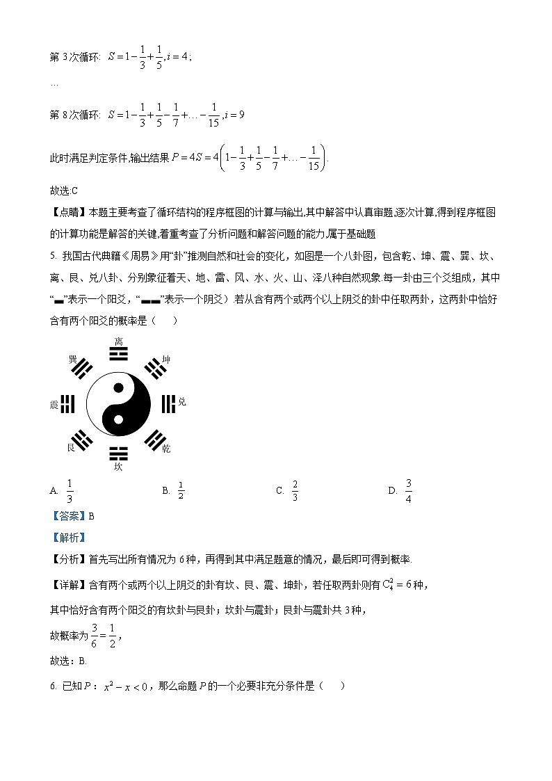 四川省乐山市沫若中学2021-2022学年高二数学（文）下学期第二次月考试题（Word版附解析）03