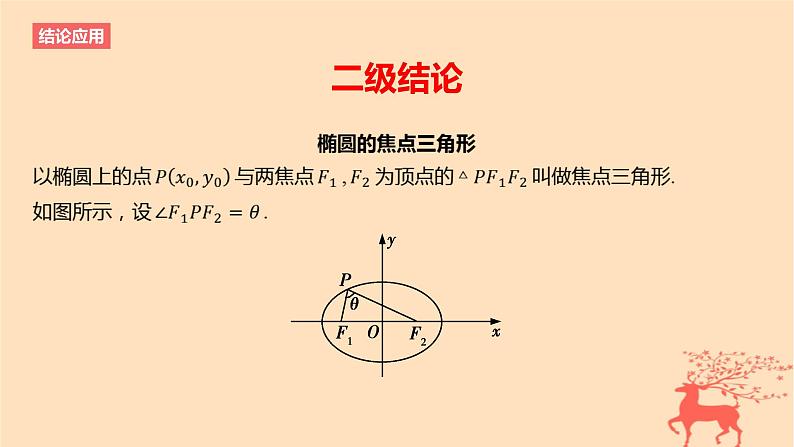 2024版高考数学一轮复习教材基础练第八章平面解析几何结论应用3与椭圆双曲线有关的二级结论教学课件02