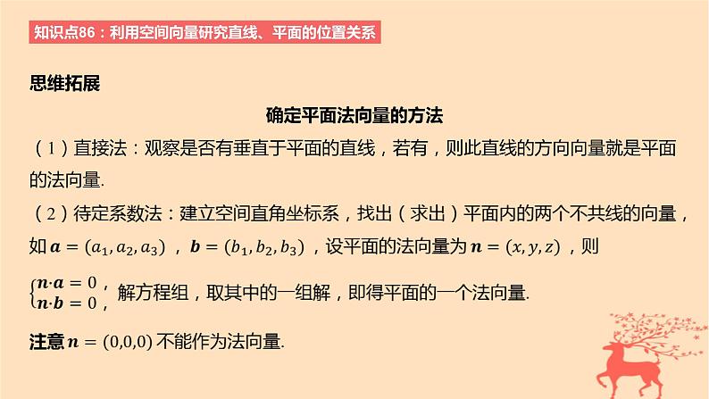 2024版高考数学一轮复习教材基础练第七章立体几何与空间向量第六节空间向量的应用教学课件第4页