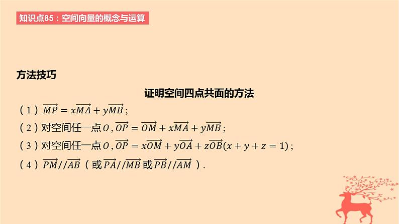 2024版高考数学一轮复习教材基础练第七章立体几何与空间向量第五节空间向量的概念与运算教学课件06