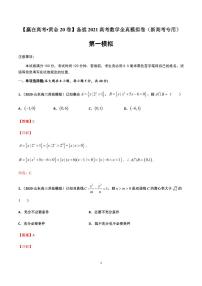 黄金卷01-【赢在高考•黄金20卷】备战2021高考数学全真模拟卷（新高考专用）