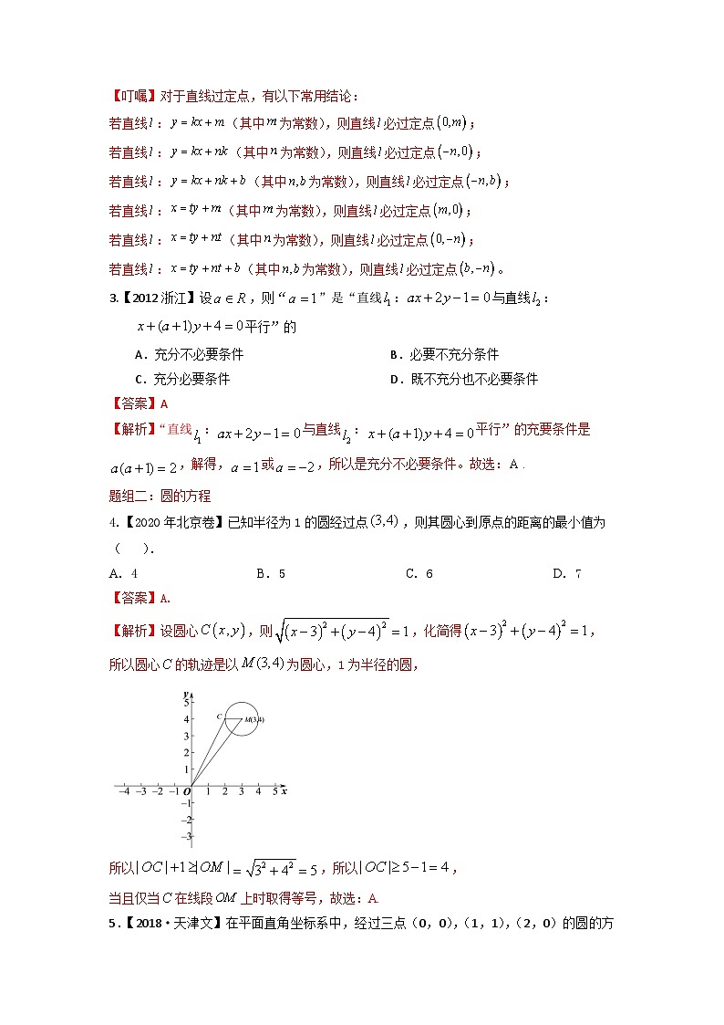 易错点15  直线和圆（解析版）-备战2022年高考数学考试易错题第2页