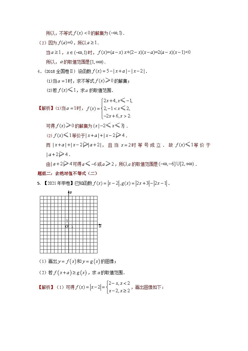 易错点22  不等式选讲（解析版）-备战2022年高考数学考试易错题第3页