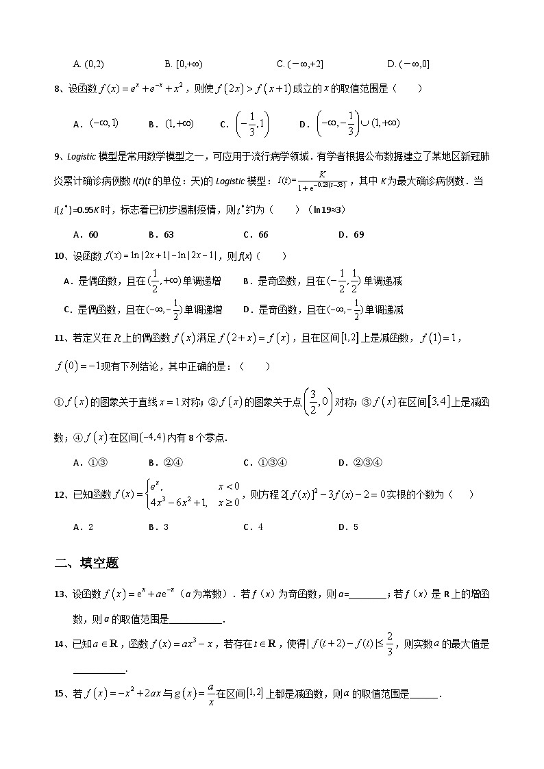 2023高考数学二轮小题重难点专题一  函数的图像与性质（含解析）第2页