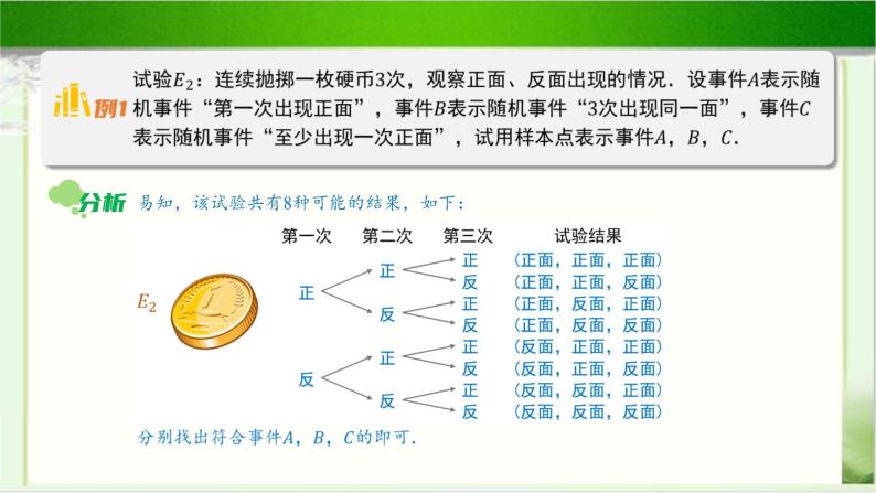 《随机现象与随机事件(2)》示范公开课教学课件【高中数学北师大版】08