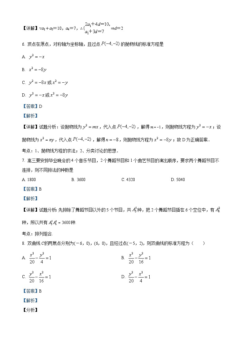 精品解析：福建省莆田第十五中学、二十四中学2021-2022学年高二上学期期末联考数学试题（解析版）03