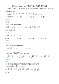 重庆市万州第二高级中学2023届高三数学下学期5月月考试题（Word版附解析）
