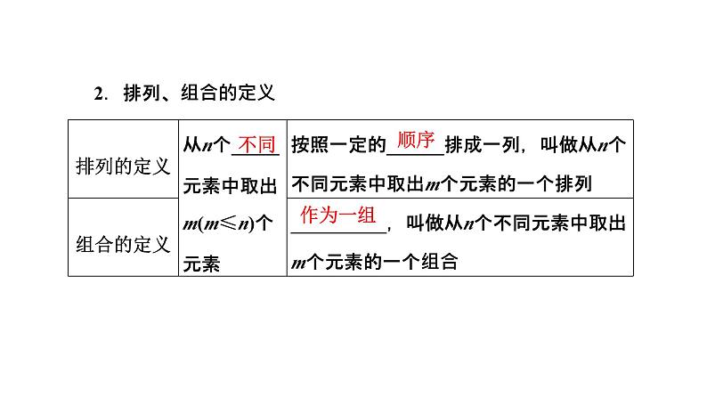 2024年新高考数学一轮复习 第九章 第一节 两个计数原理与排列组合 试卷课件05