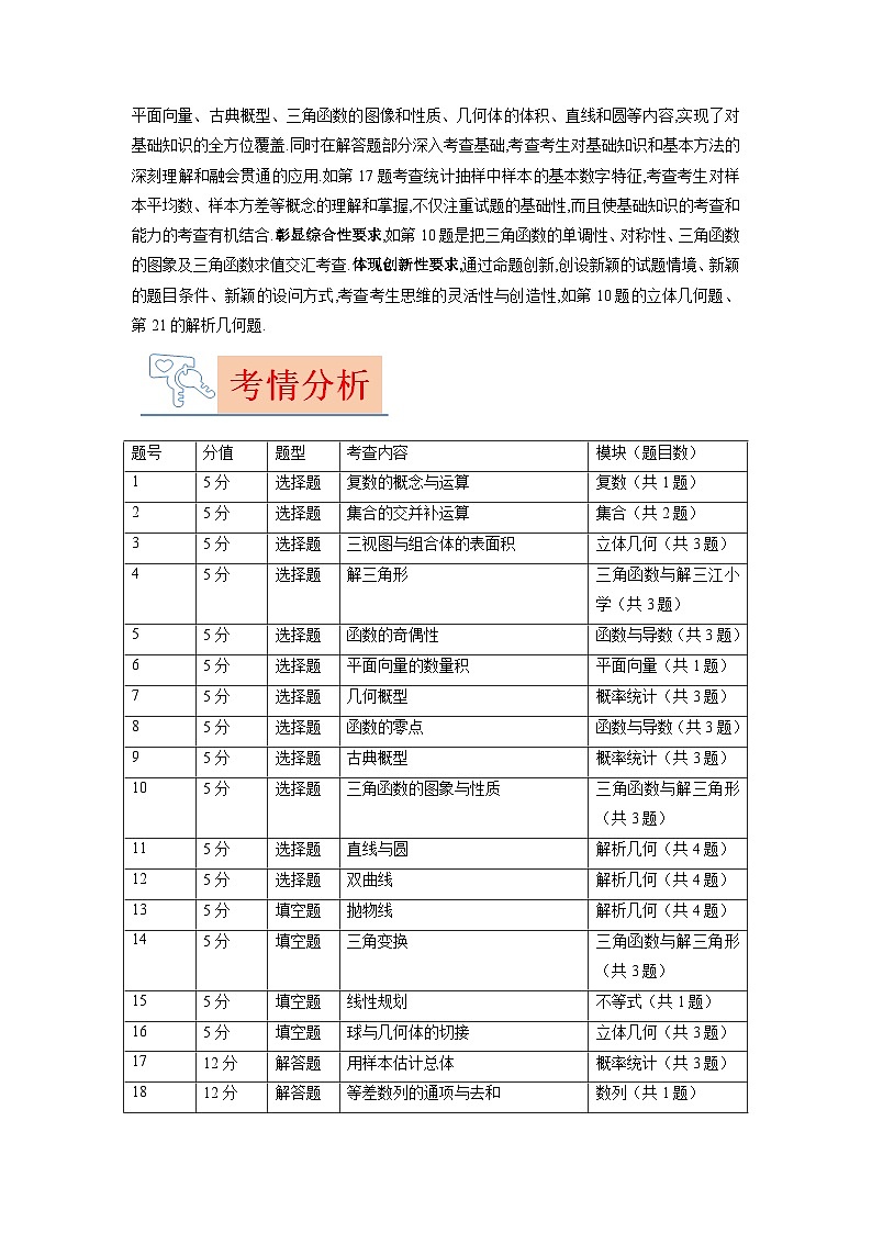 2023年高考数学真题完全解读（全国乙卷文科）02