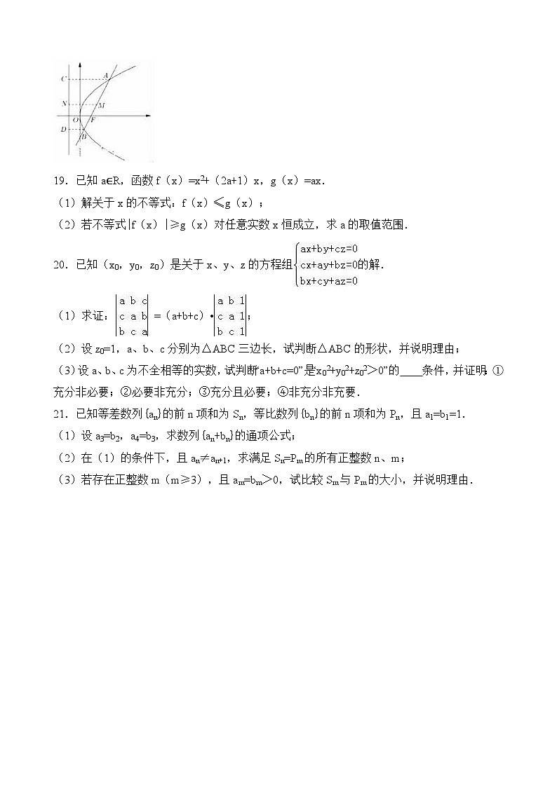 上海市高考数学模拟试卷与解析03
