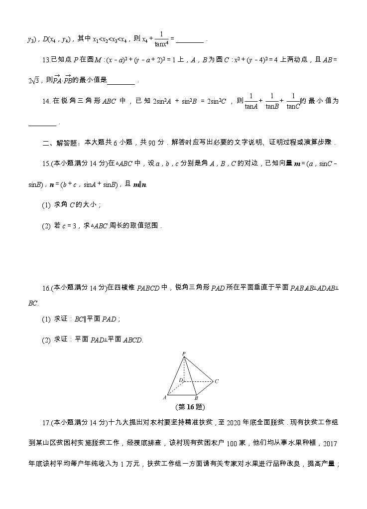 江苏省高考数学模拟试卷-(理科)02