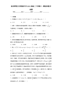 陕西师范大学附属中学2023届高三下学期十一模理科数学试题（含解析）