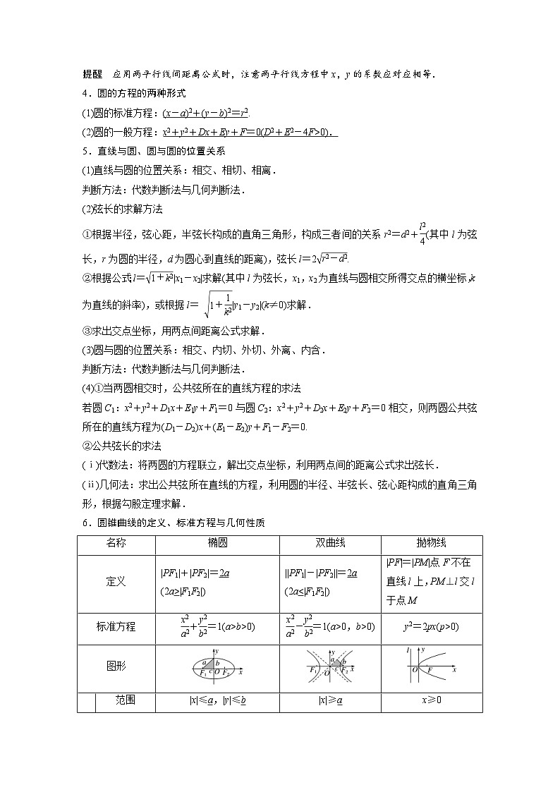 新高考数学二轮复习 第3部分 回扣7　解析几何 （含解析）第2页