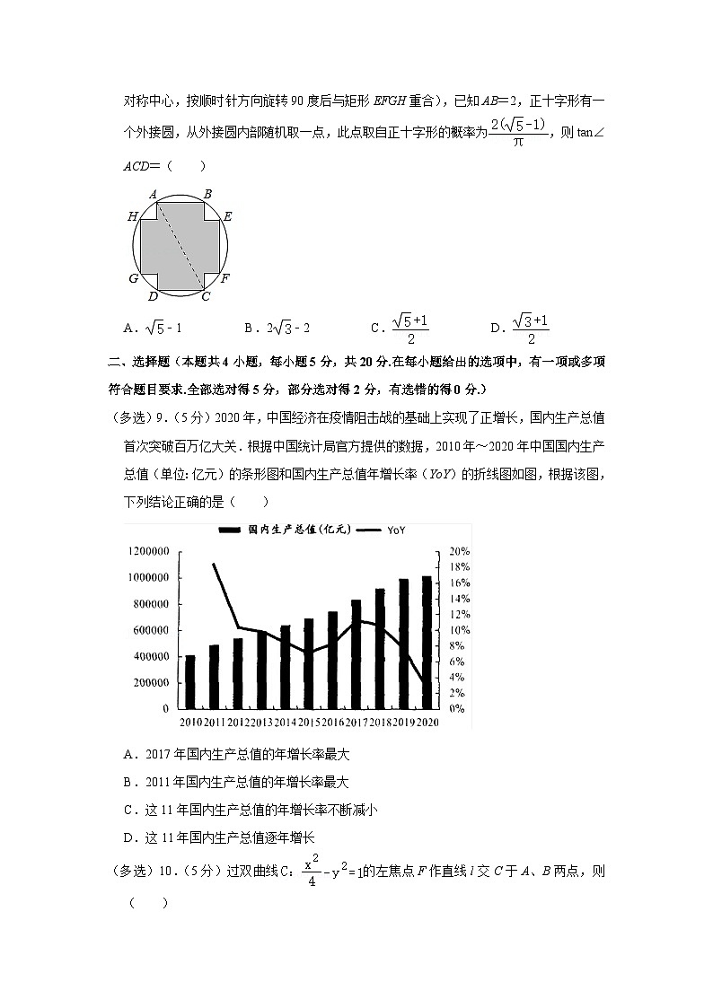 2021年广东省广州市高考数学综合测试试卷（二）（二模）第2页
