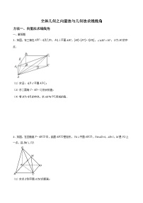 专题01 立体几何之向量法与几何法求线线角-备战高考数学大题保分专练(全国通用)