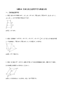 专题09 立体几何之证明平行与垂直-备战高考数学大题保分专练(全国通用)