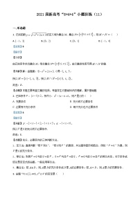 新高考数学二轮复习8+4+4选填小题精炼 (11) (含解析)