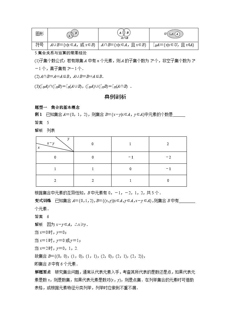 （艺术生）高考数学一轮复习讲与练：考点1 集合的概念与运算 (含解析)02