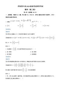 四川省泸州市泸县四中2023届高考理科数学适应性考试试题（Word版附解析）