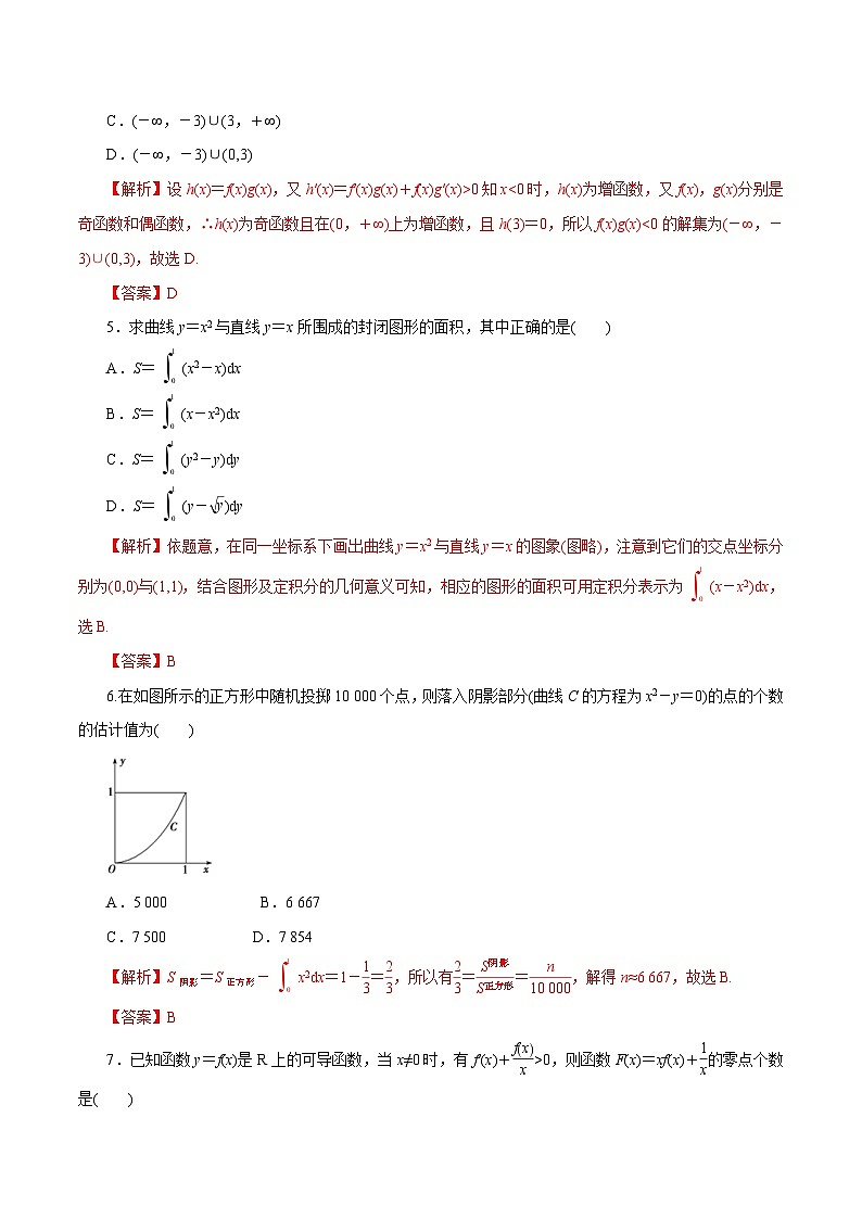 高考数学二轮专题学与练 04 导数及其应用（高考押题）（含解析）02