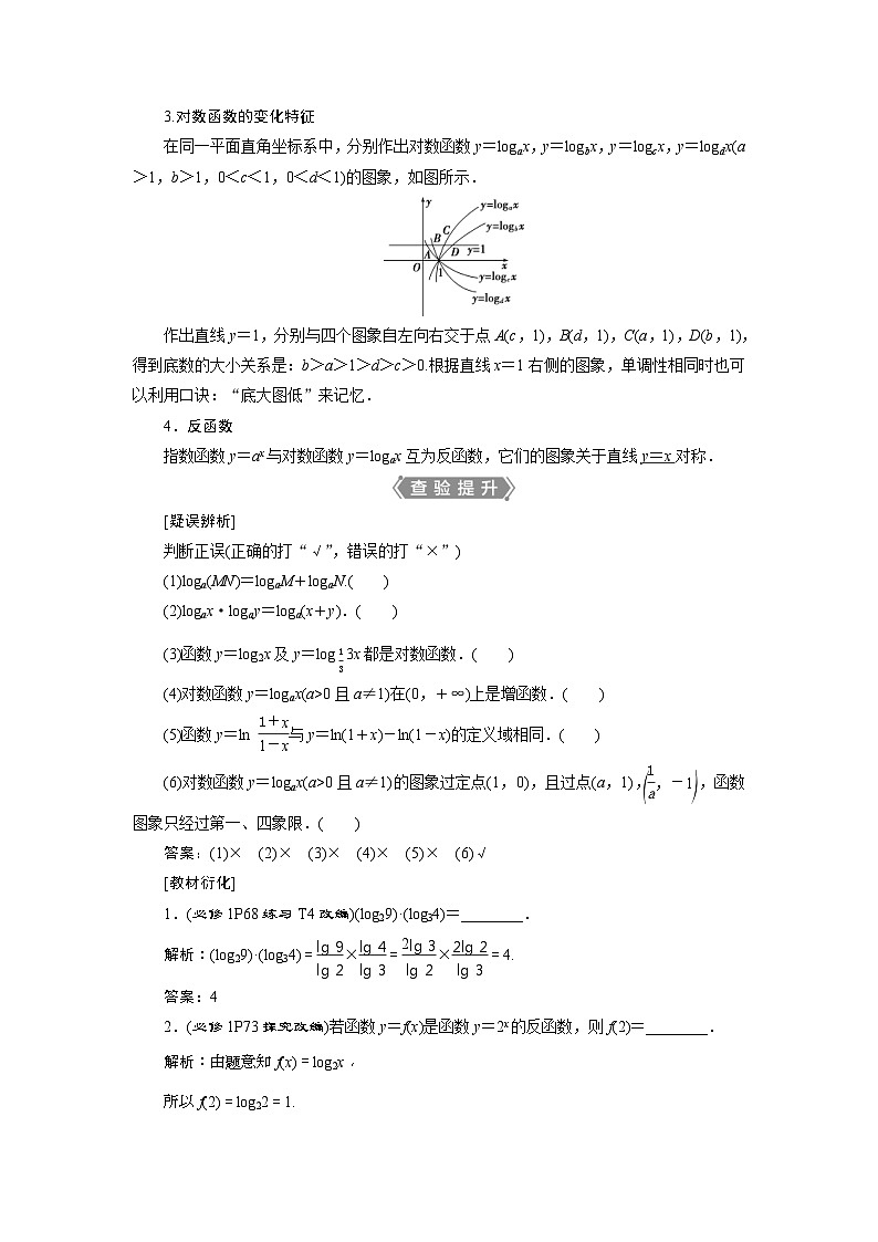 新高考数学一轮复习课时讲练 第2章  第6讲　对数与对数函数 (含解析)第2页