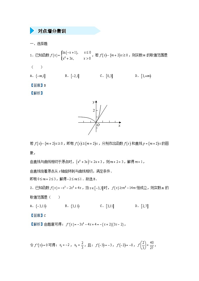 高考数学二轮复习精准培优专练专题04  恒成立问题 (含解析)第3页