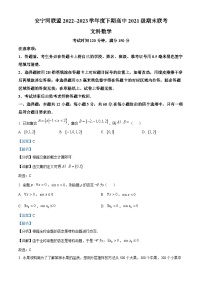 精品解析：四川省凉山州安宁河联盟2022-2023学年高二下学期期末联考文科数学试题（解析版）