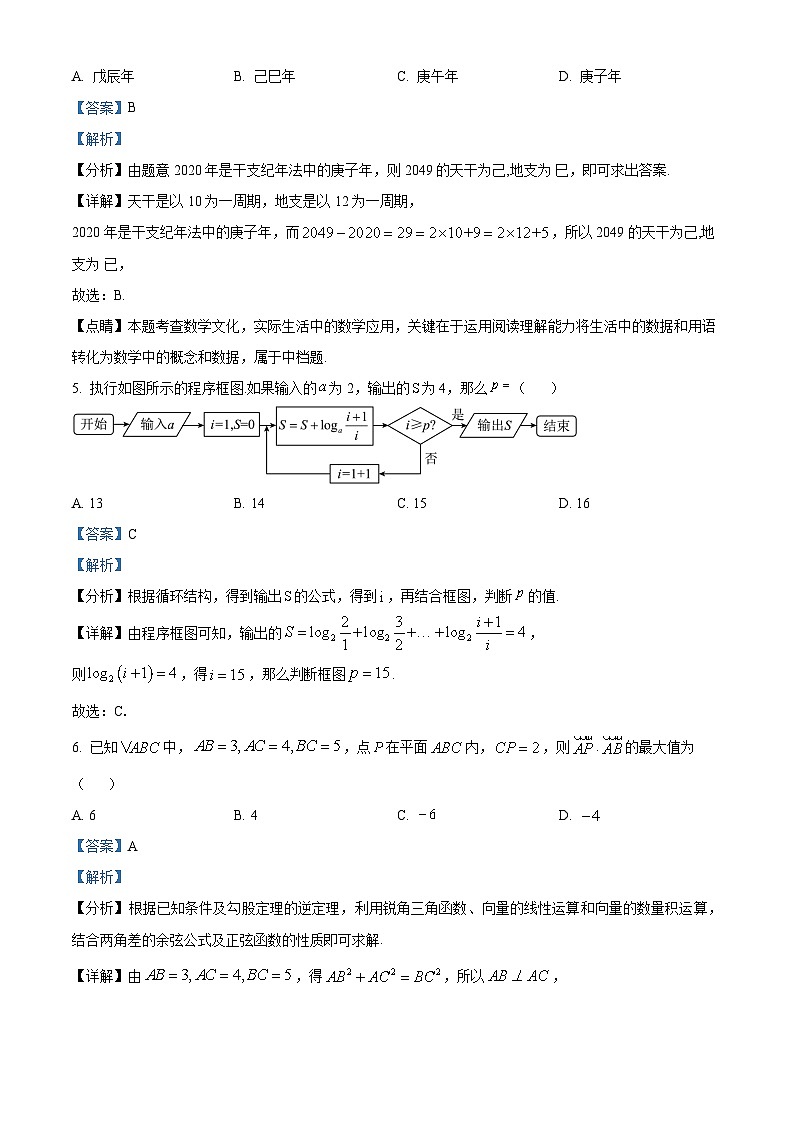 精品解析：陕西省西安市长安区第一中学2022-2023学年高二下学期期末文科数学试题（解析版）03