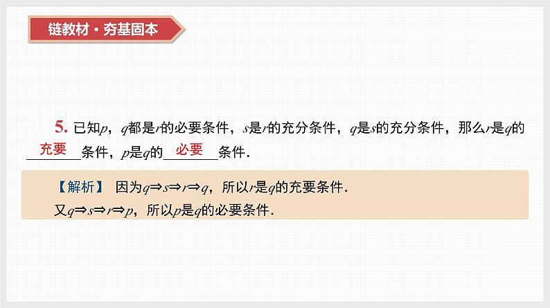 2024全国一轮数学（基础版）第2讲 充分条件、必要条件、充要条件课件PPT06