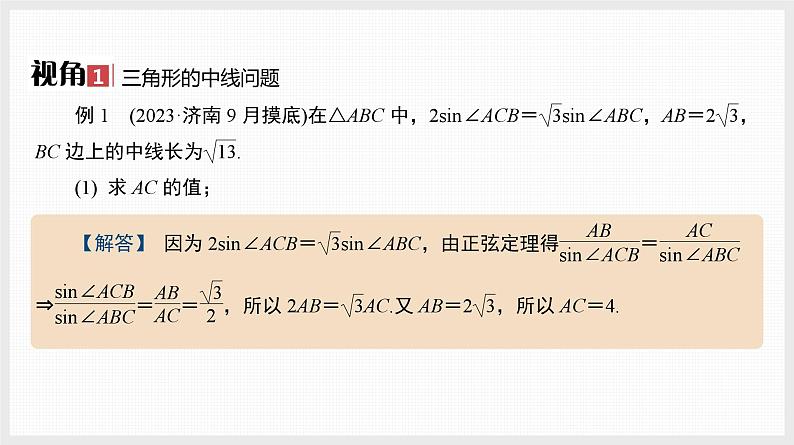2024全国一轮数学（基础版）微专题8 三角形中的特殊线段课件PPT02