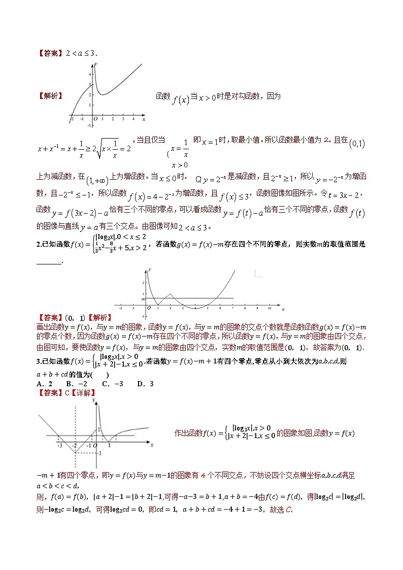 专题2-3 零点-2022年高考数学毕业班二轮热点题型归纳与变式演练（全国通用）（解析版）第2页