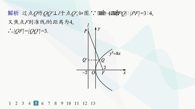 人教A版高中数学选择性必修第一册第3章3-3-1抛物线及其标准方程——分层作业课件第8页