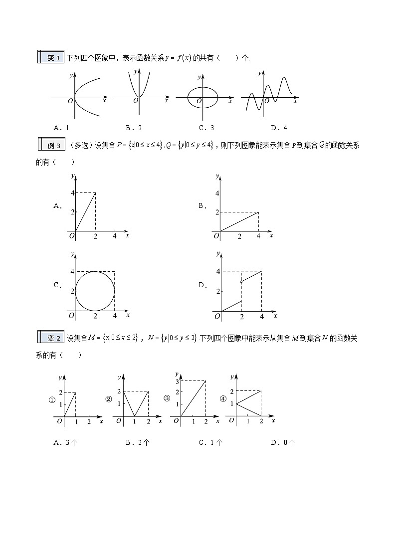 3.1-函数的概念（原卷版）-2023-2024学年初升高（新高一）数学暑假衔接教材（人教版）第2页