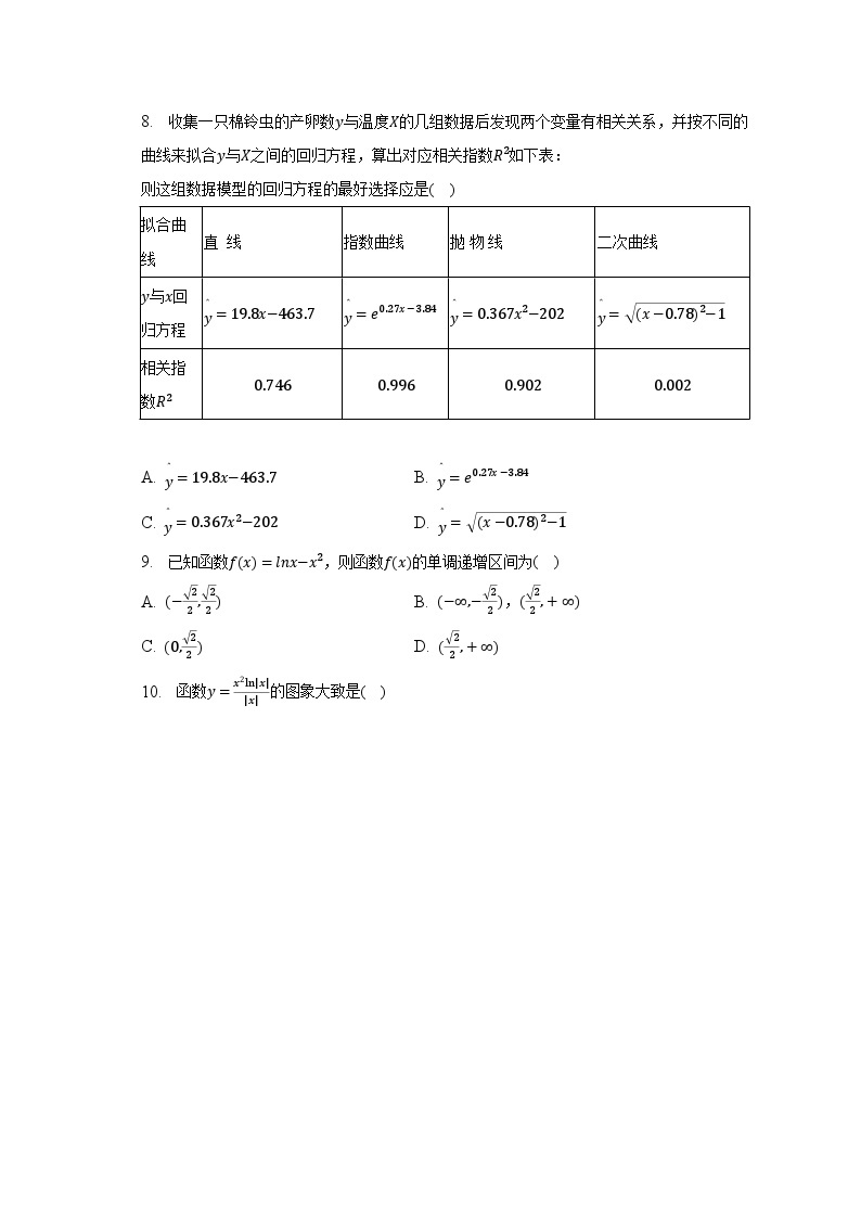 2022-2023学年四川省成都市城厢中学高二（下）期中数学试卷（文科）（含解析）02