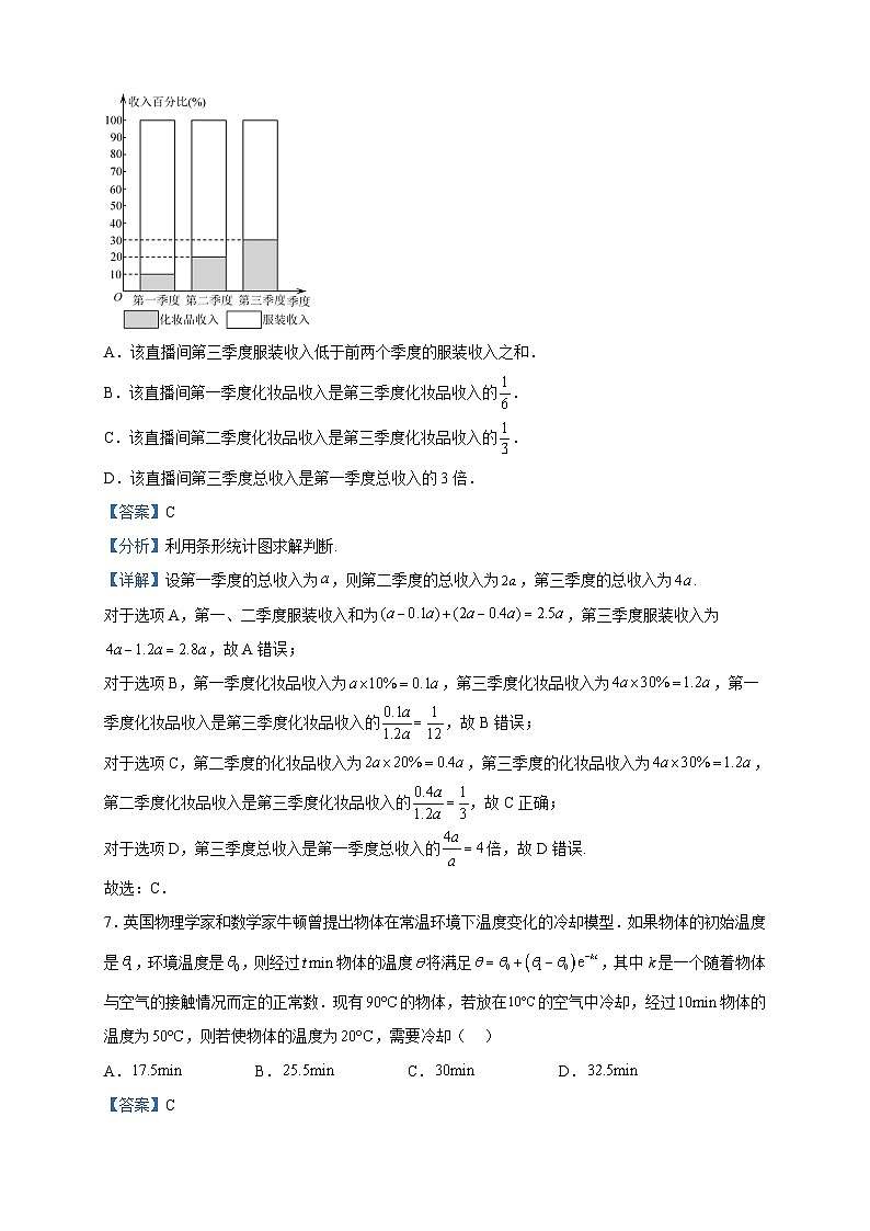 2023届四川省内江市第六中学高三下学期高考模拟热身训练（一）数学（文）试题含解析03
