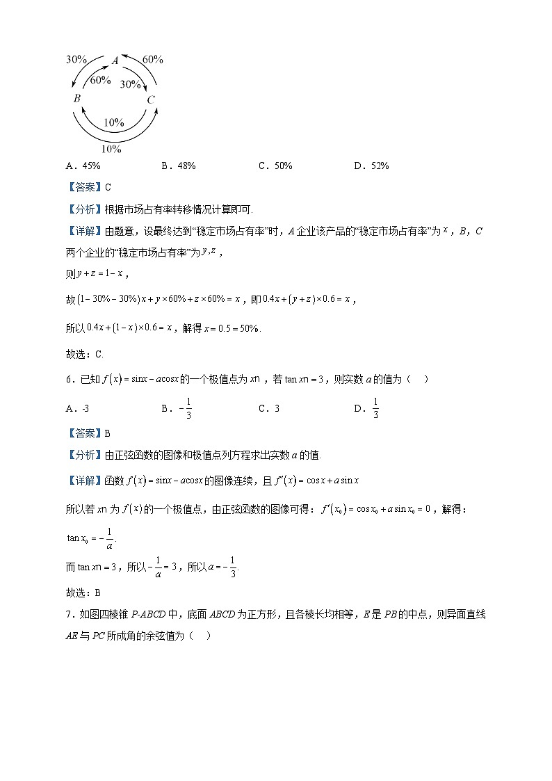 2023届河南省洛阳市高三下学期综合练习数学（理）（三）试题含解析第3页