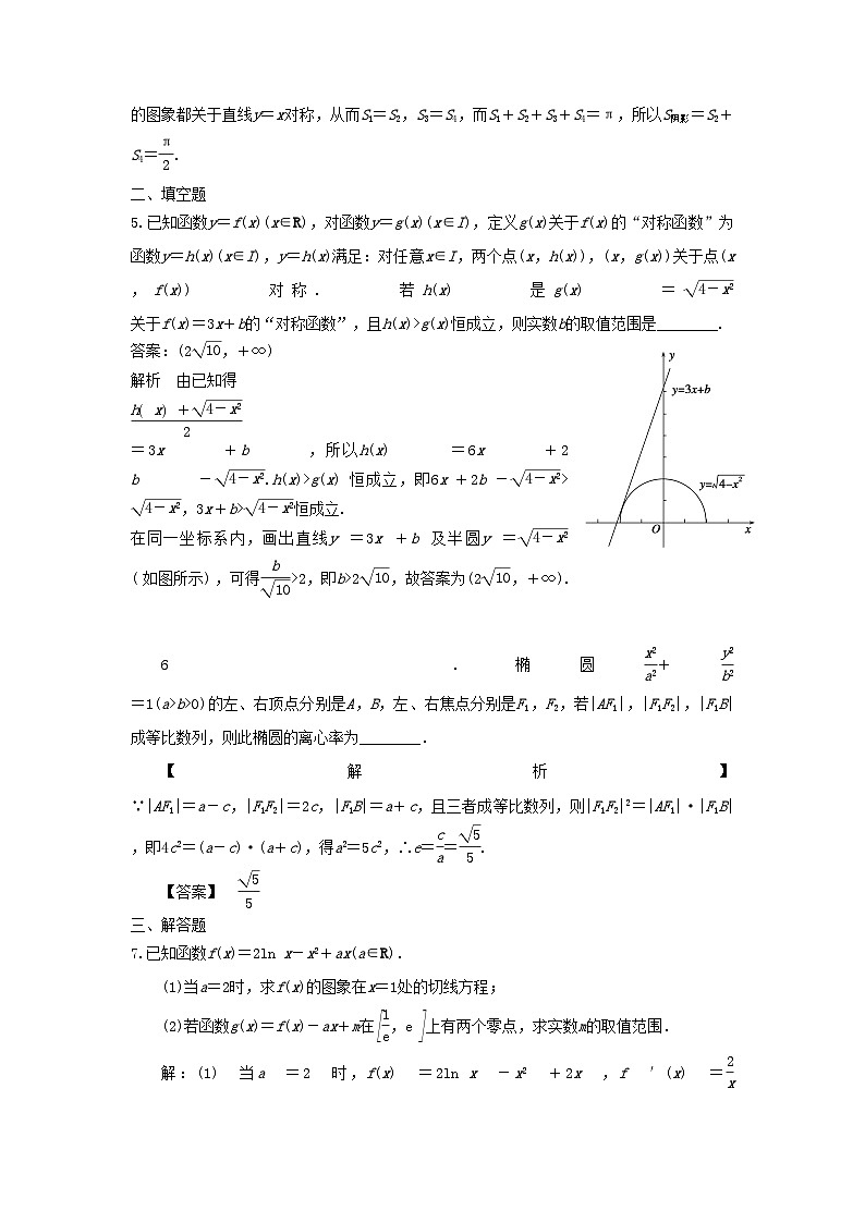 高中数学高考复习 第52讲 数形结合 练习03