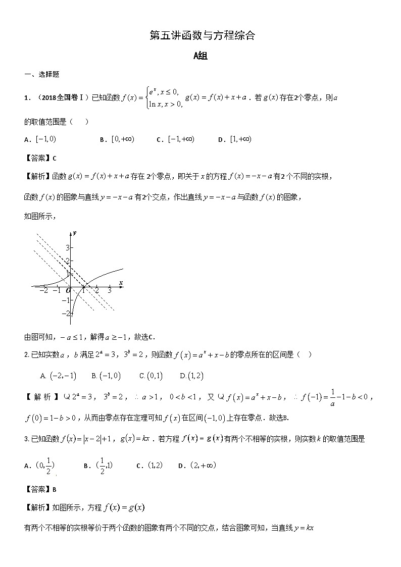 高中数学高考复习 第05讲函数与方程综合问题 练习第1页