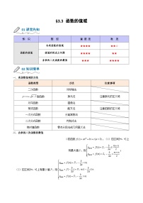 【暑假初升高】(人教A版2019)数学初三（升高一）暑假-3.3《函数的值域》讲学案