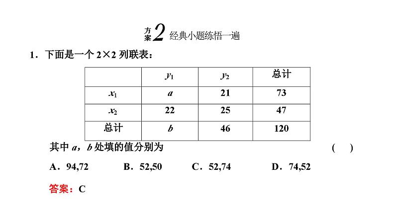 备战2024高考一轮复习数学（理） 第十章 统计与统计案例 第二节 变量间的相关关系与统计案例课件PPT07