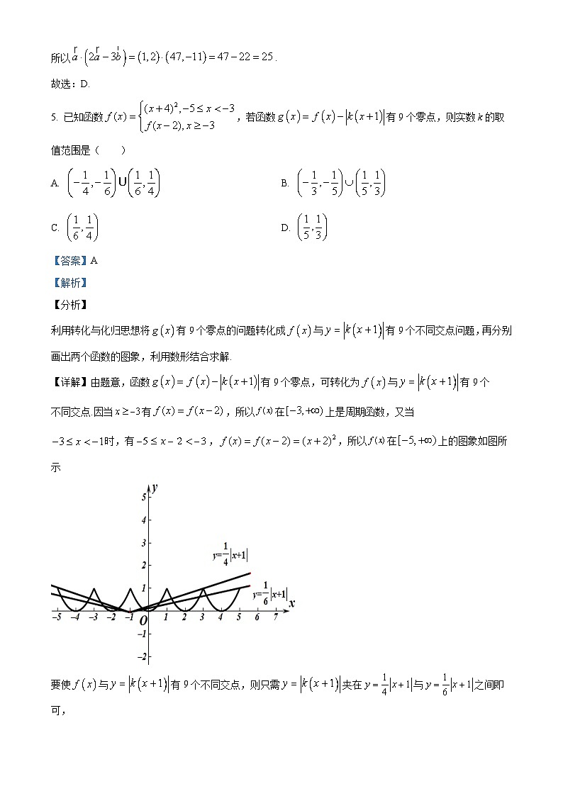浙江省宁波市2022-2023学年高二数学下学期期末试题(A)（Word版附解析）03