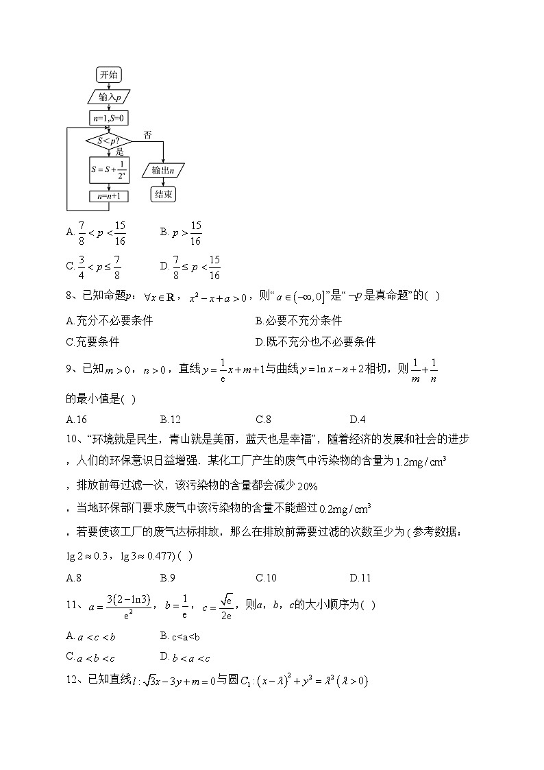 四川省德阳市第五中学2022-2023学年高二下学期6月月考数学（理）试卷（含答案）02