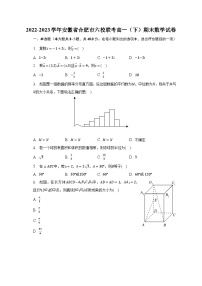 2022-2023学年安徽省合肥市六校联考高一（下）期末数学试卷