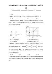 四川省成都石室中学2024届高三零诊模拟考试文科数学试题（含解析）
