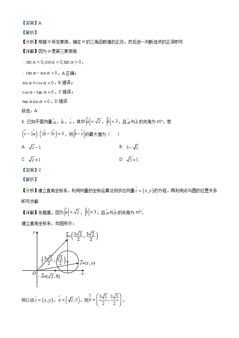 精品解析：四川省成都市石室中学高高三上学期学期1月模拟检测理科数学试题03