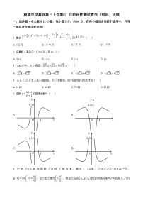 精品解析：四川省成都市树德中学高三上学期11月阶段性测试 数学（理）试题